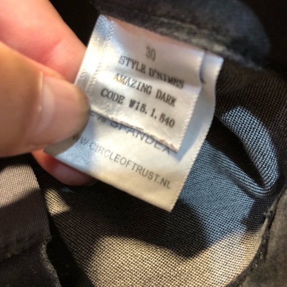 Circle of Trust Black Salt Wash Regular Fit double waist Jeans Size 30 - Picture 8 of 12